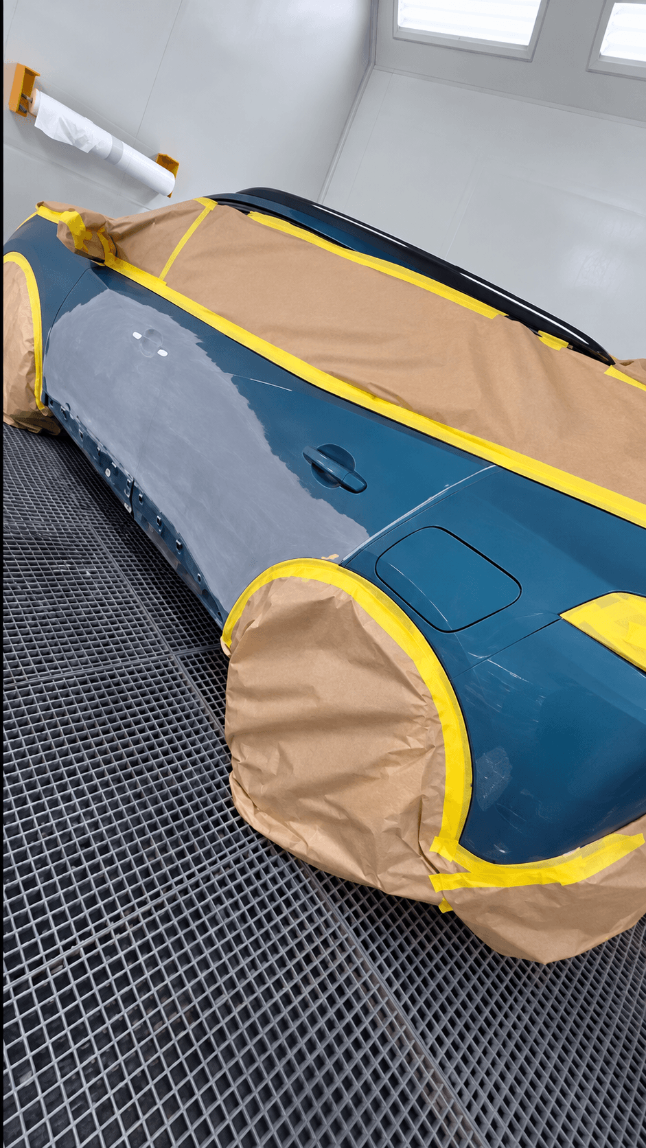 Préparation et finition du lustrage, carrosserie avant la finition